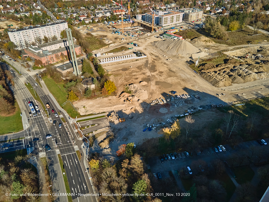 13.11.2020 - Piederstorfer Gelände und Alexisqaurtier am Karl-Marx-Ring in Neuperlach